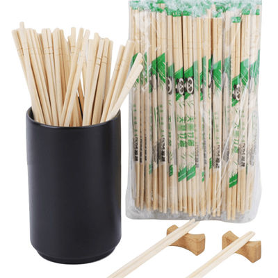 Màu tự nhiên OPP Bao bì tre tròn dùng một lần đũa tùy chỉnh đũa ăn một lần Eco thân thiện Biodegradable