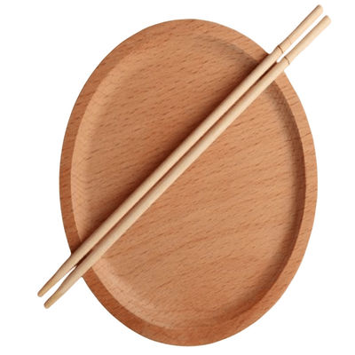 Màu tự nhiên OPP Bao bì tre tròn dùng một lần đũa tùy chỉnh đũa ăn một lần Eco thân thiện Biodegradable