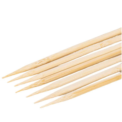 Bánh sưởi tròn Bamboo Stick 4.0 Width Bbq Bamboo Skewers Biodegradable