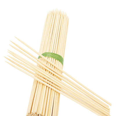 Bánh sưởi tròn Bamboo Stick 4.0 Width Bbq Bamboo Skewers Biodegradable