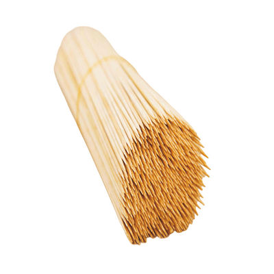 Màu sắc tự nhiên Bamboo Skewers Bamboo Rosting Sticks Cho Cắm trại Và Nấu ăn ngoài trời