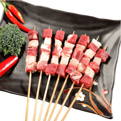 Bamboo tự nhiên dùng một lần BBQ Skewer Stick cho cắm trại ngoài trời và quà kinh doanh