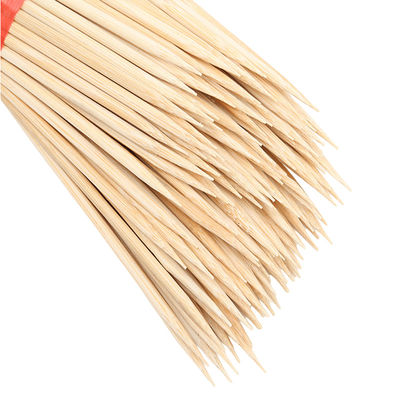 Biodegradable bamboo Skewers Barbecue Skewer Stick với bề mặt mịn