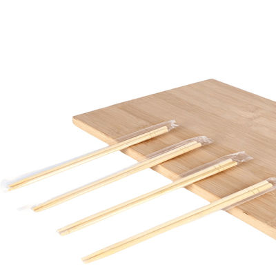 Thịt ăn tròn dùng một lần bằng tre tự nhiên với gói OPP cho đồ dùng gia đình / nhà hàng / khách sạn