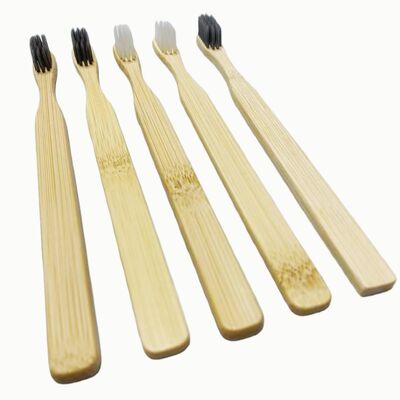Disposable Bioderradable soft Medium Hard Bristles Adults Children Home Travel Hotel Use 100% Organic Bamboo Toothbrush with Private Label