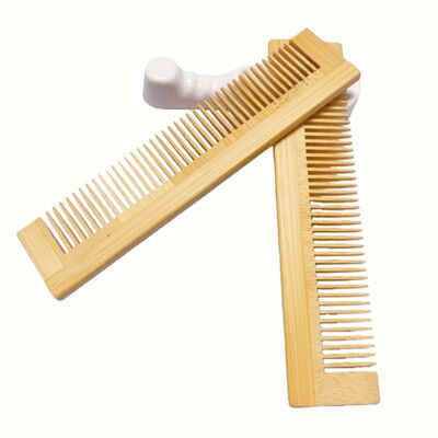 Tương thích với môi trường Nhập lượng nhỏ Combs Nhà khách sạn Salon tóc trei Custom Bamboo Comb Laser Logo Du lịch Khách sạn tóc trei tự nhiên với tính năng chống tĩnh mạch cho du lịch hoặc khách sạn